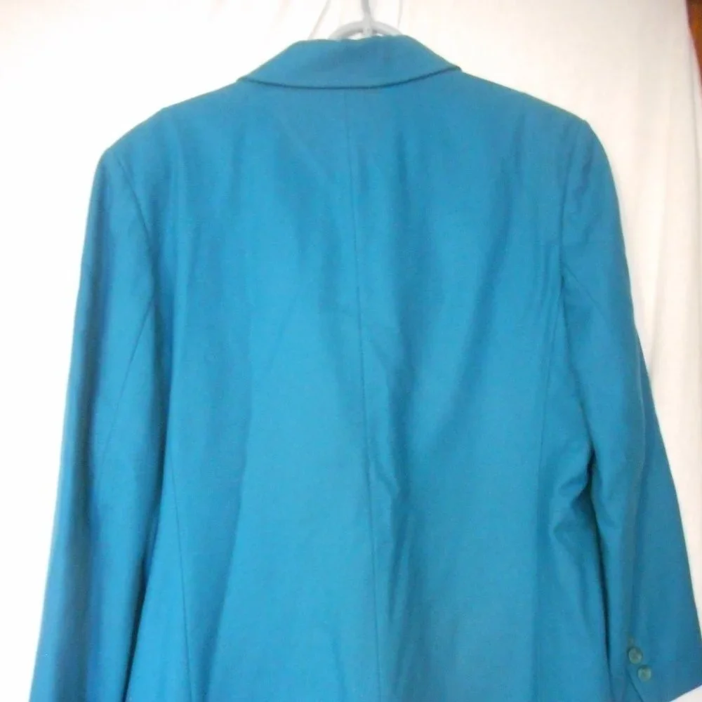 Vintage Pendleton Womens Size 16 Teal wool Blazer - Picture 7 of 8